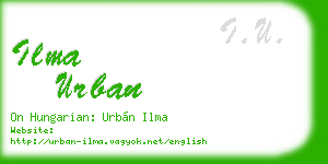 ilma urban business card